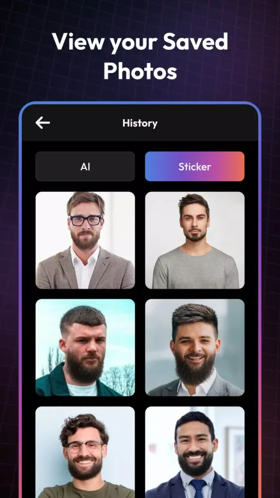 AI Beard Photo Booth & Editor Ekran Görüntüleri