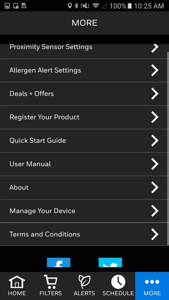 Honeywell Portable AirPurifier应用截图
