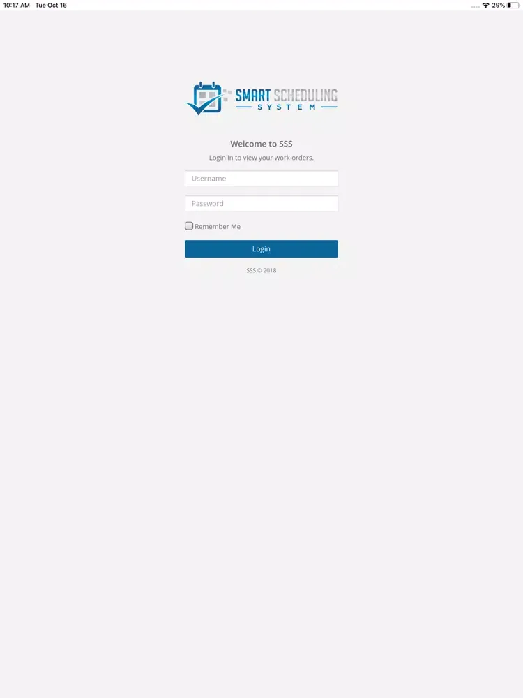 ภาพหน้าจอของ Smart Scheduling System iPad 