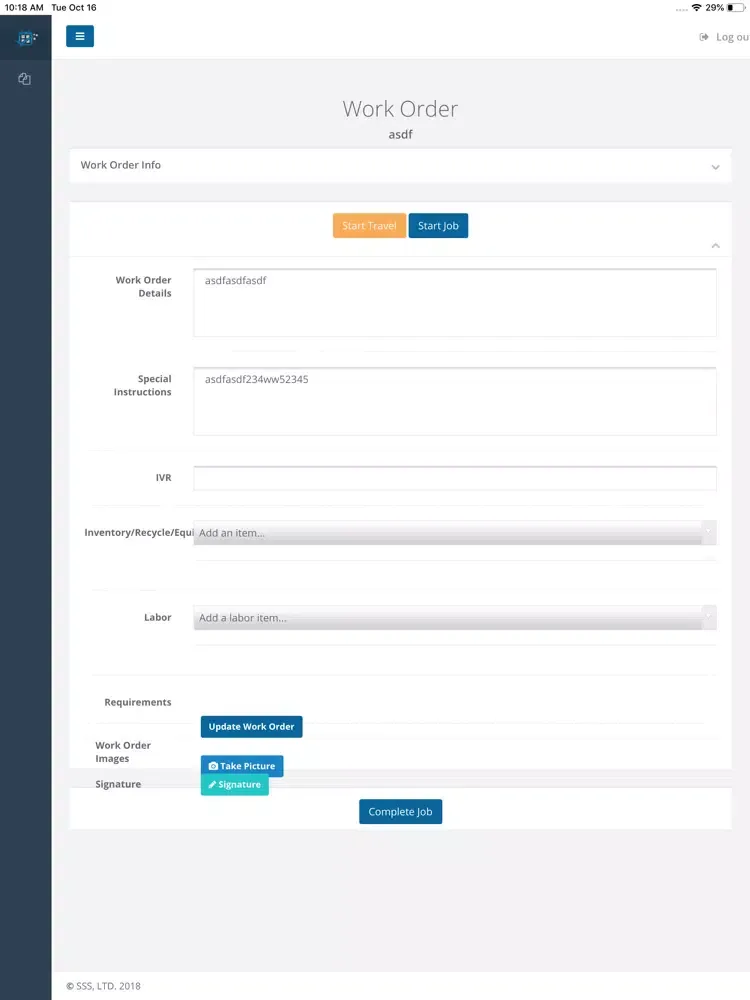 ภาพหน้าจอของ Smart Scheduling System iPad 