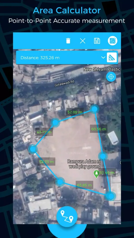 Скриншоты Gps Area Calculator