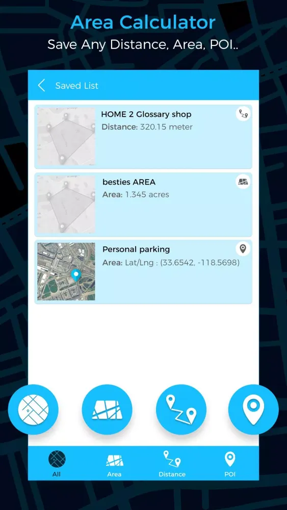 Скриншоты Gps Area Calculator