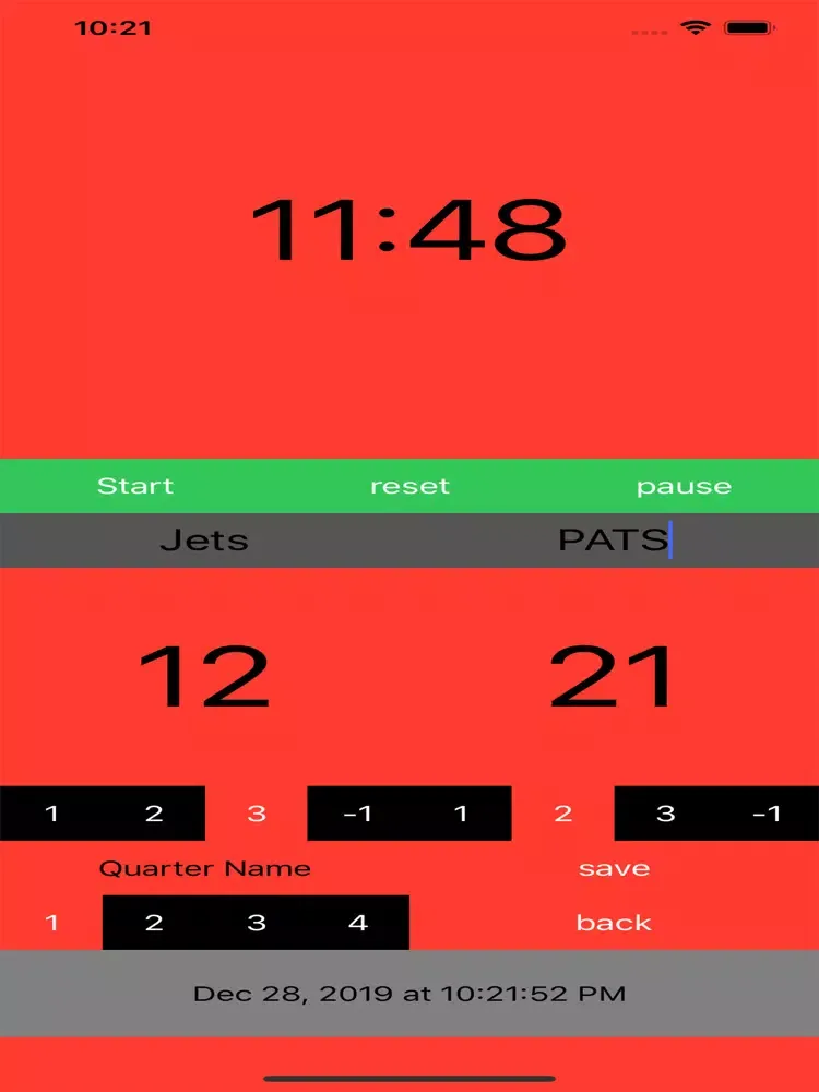 Basketball Game Clock iPad 应用截图