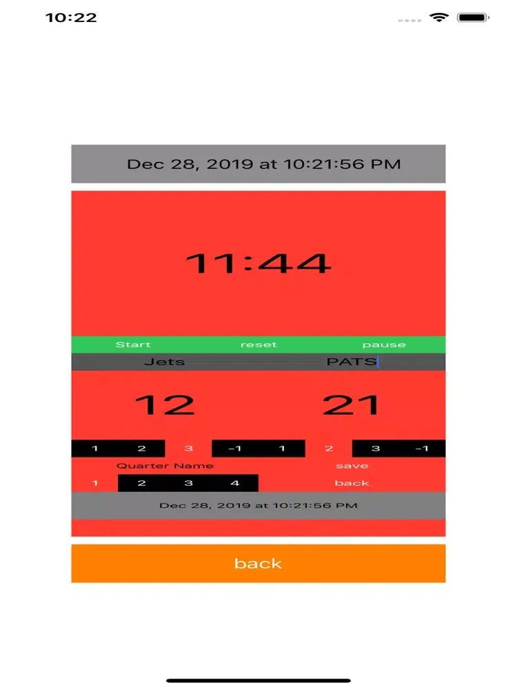 Basketball Game Clock iPad 应用截图