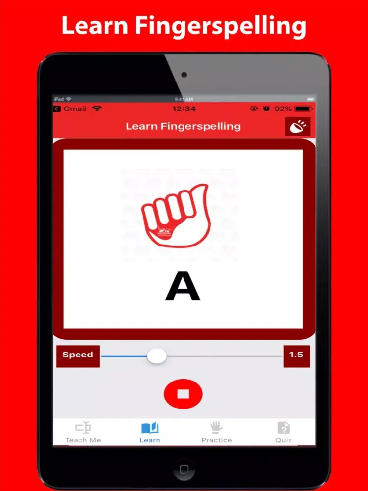 Screenshot di ABC Fingerspelling iPad 