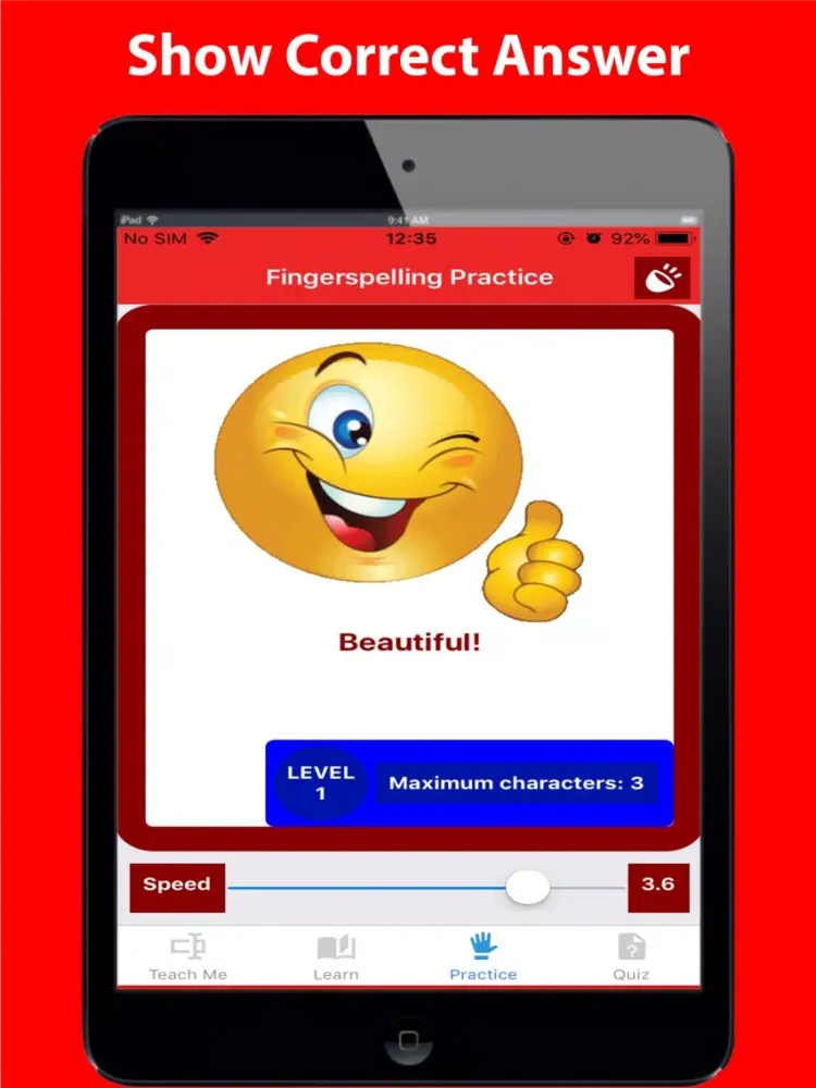 Screenshot di ABC Fingerspelling iPad 