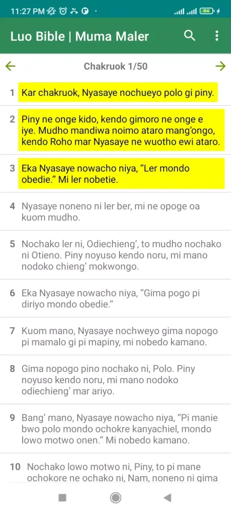Tangkapan layar Luo Bible - Muma Maler