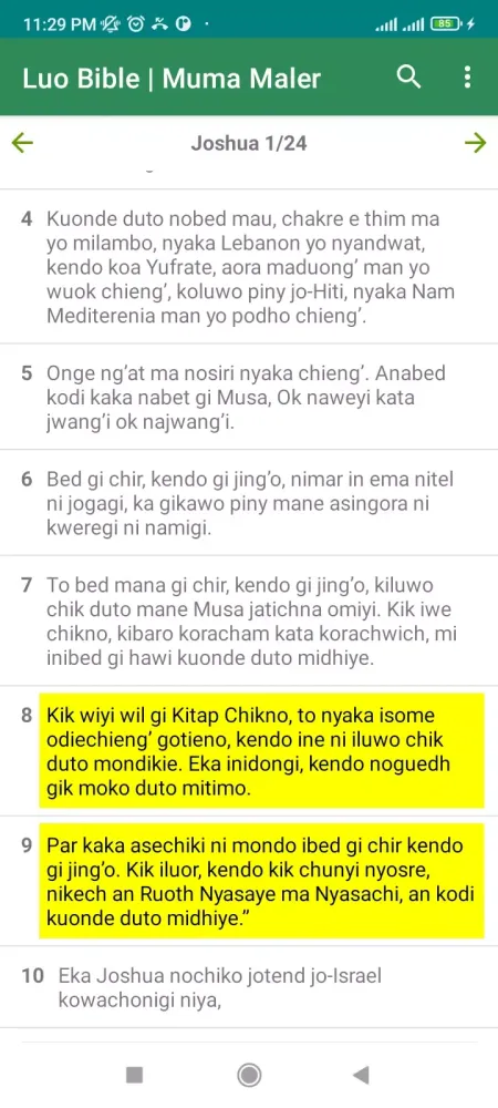 Tangkapan layar Luo Bible - Muma Maler