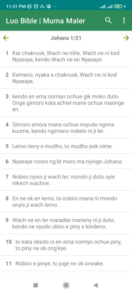 Tangkapan layar Luo Bible - Muma Maler