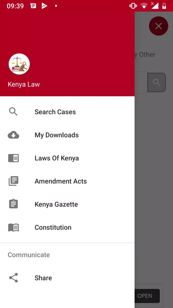 Captures d'écran de Kenya Law