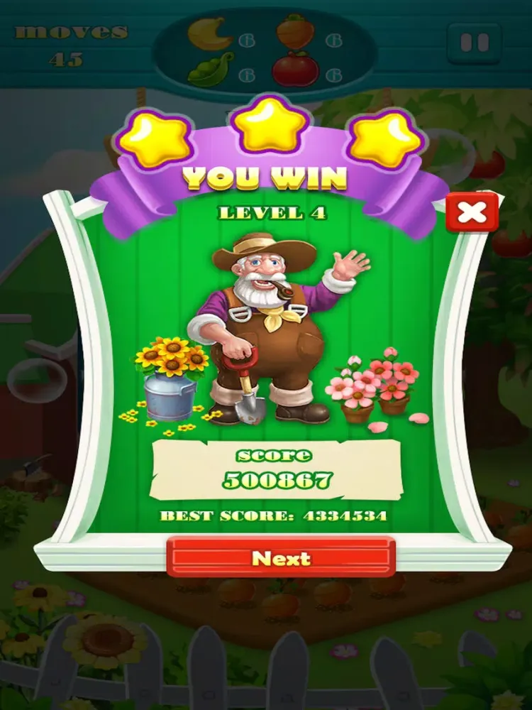Fruit Paradise-Match crush blast iPad  سکرین شاٹس