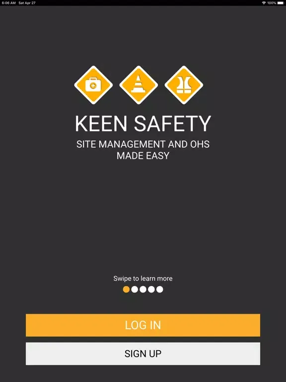 Ảnh chụp màn hình của Keen Safety iPad 