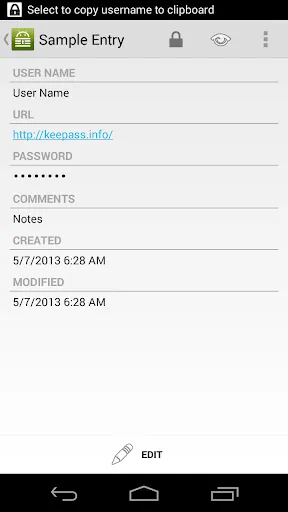 Capturas de pantalla de KeyboardSwap for Keepass2Andro