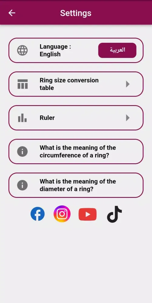 Screenshot di Rings Sizer