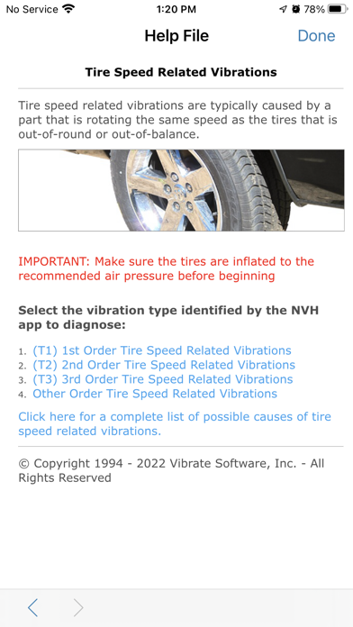 Screenshot di NVH
