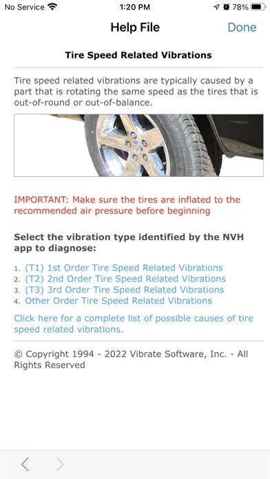 Screenshot di NVH