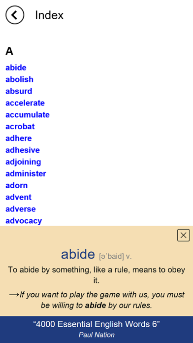4K Essential English Words 6应用截图