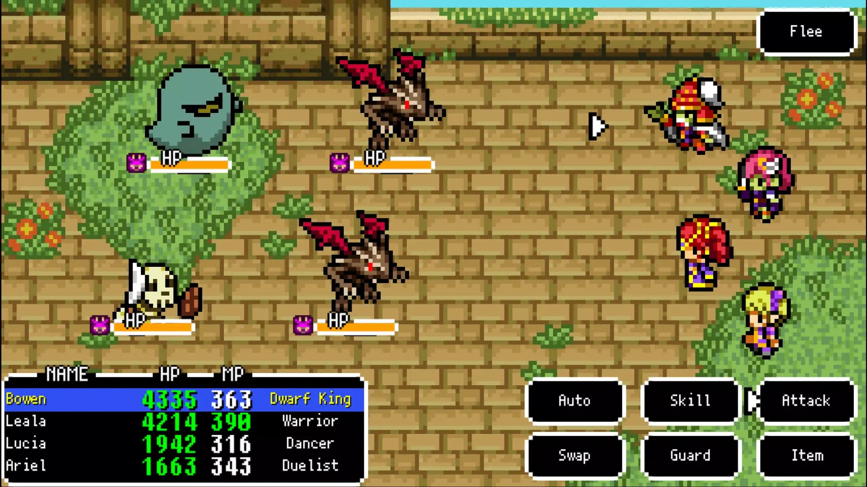 Tangkapan layar RPG Dragon Sinker