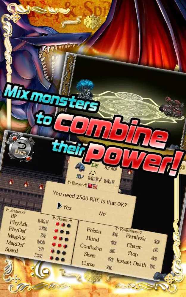 Ảnh chụp màn hình của RPG Band of Monsters
