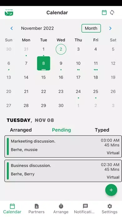 Arrange - Meeting scheduler Ekran Görüntüleri