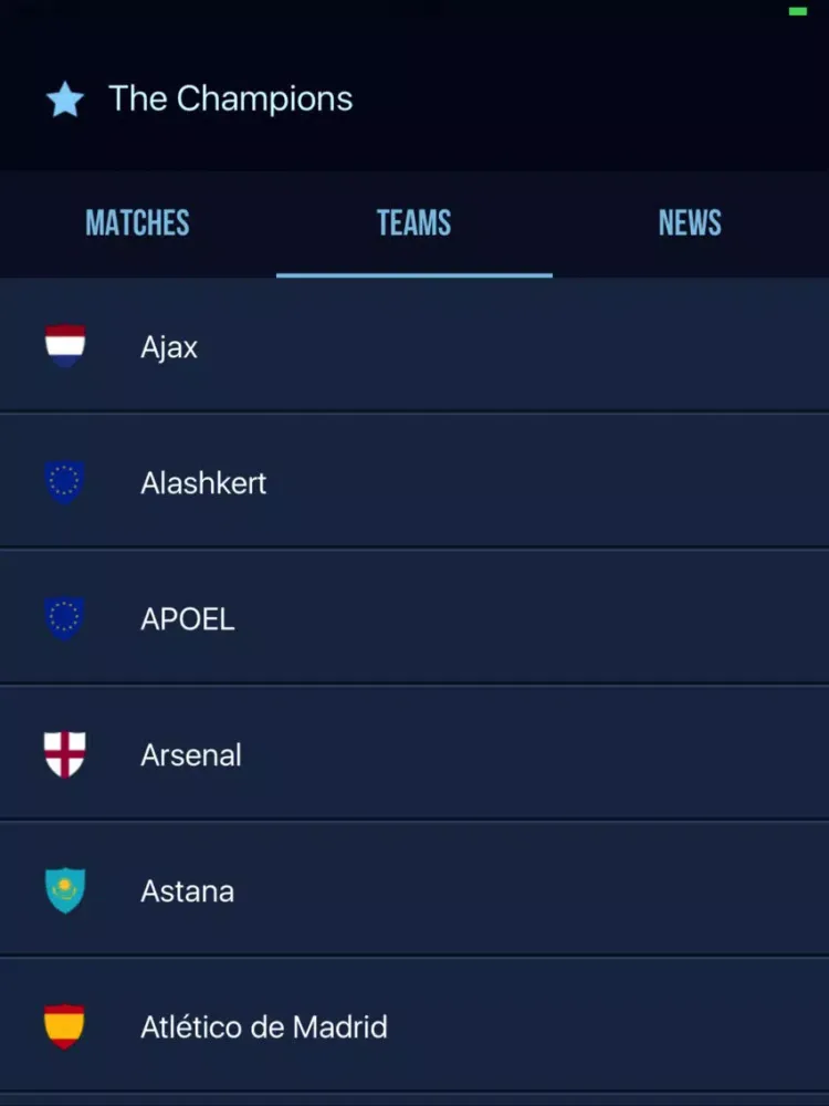 The Champions Cup iPad  Screenshots