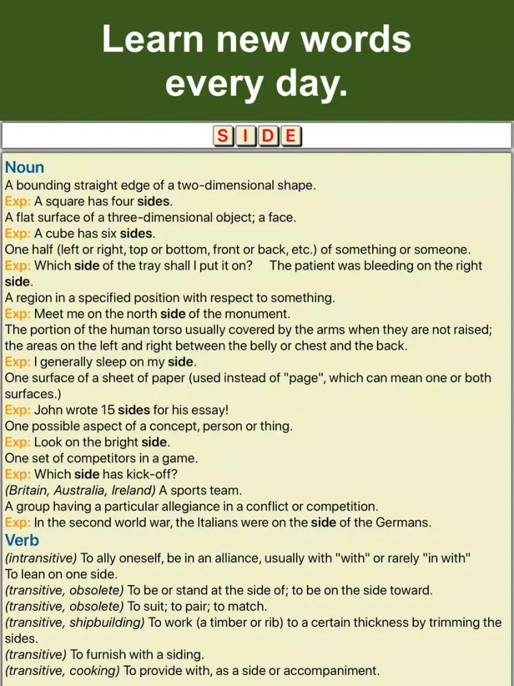Capturas de pantalla de English Vocabulary Cards iPad 