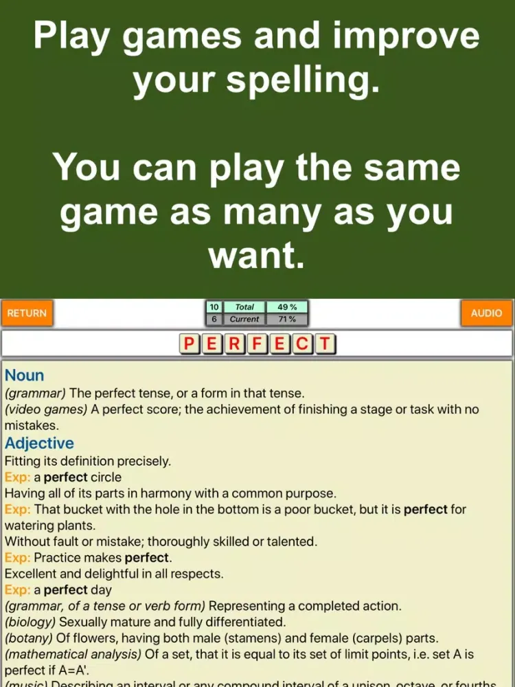 Capturas de pantalla de English Vocabulary Cards iPad 