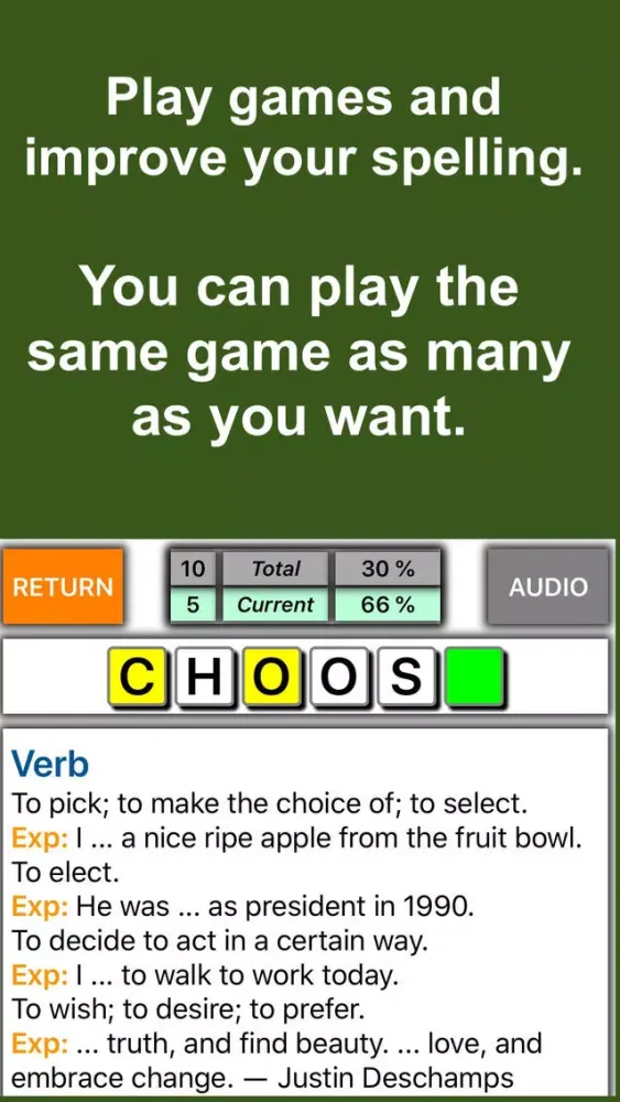 Capturas de pantalla de English Vocabulary Cards
