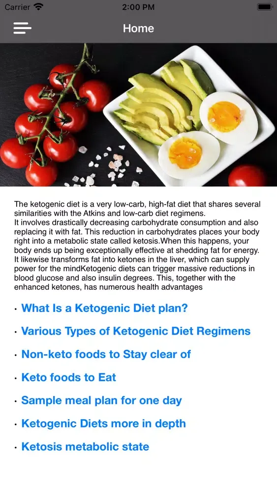 Скриншоты Keto Diet App Guide & Recipes