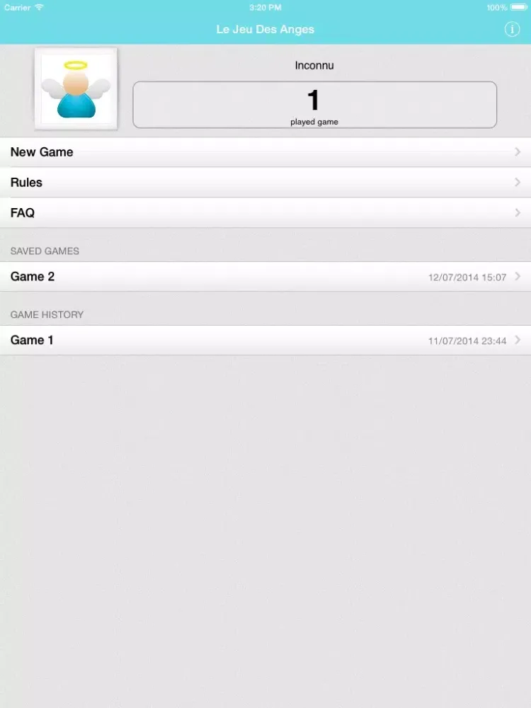 Jeu des Anges iPad  سکرین شاٹس