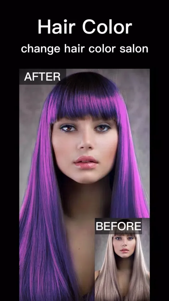 Hair Color Changer Salon سکرین شاٹس
