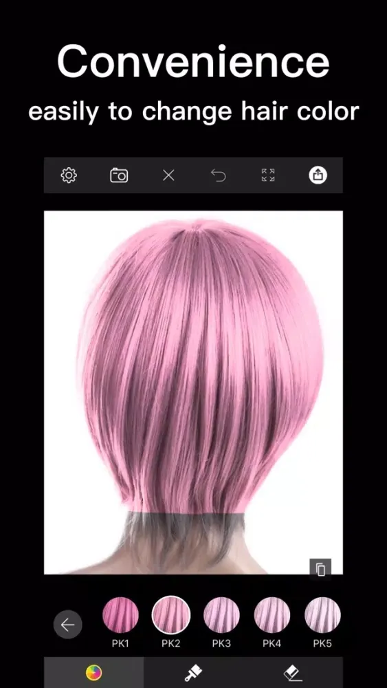 Hair Color Changer Salon سکرین شاٹس