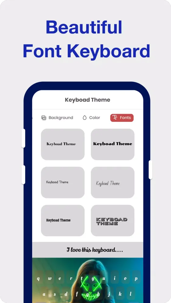 Keyboard Themes and Font Style应用截图
