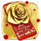 Diamond Gold Rose Keyboard