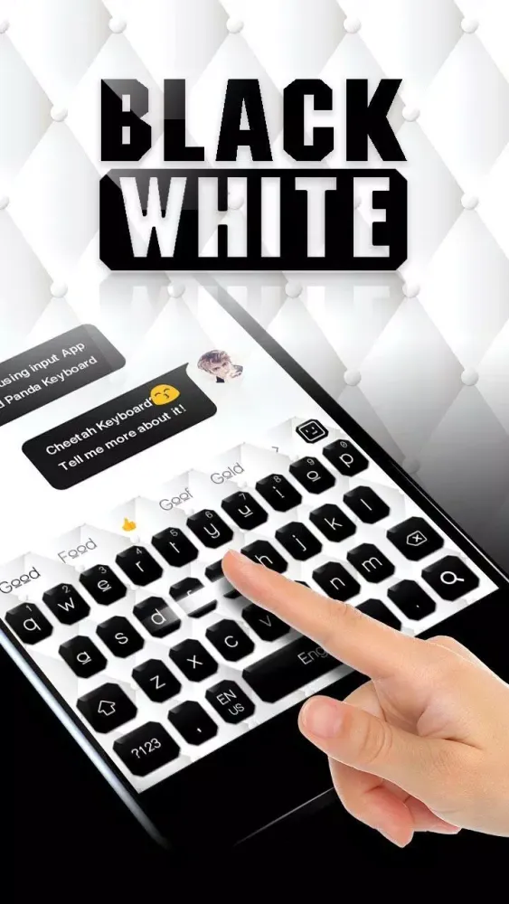 Zrzuty ekranu Black & White Keyboard