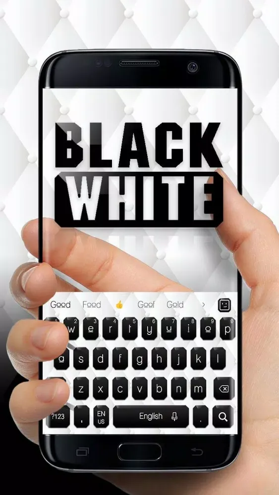 Zrzuty ekranu Black & White Keyboard