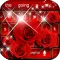 Red Rose diamond keyboard Theme
