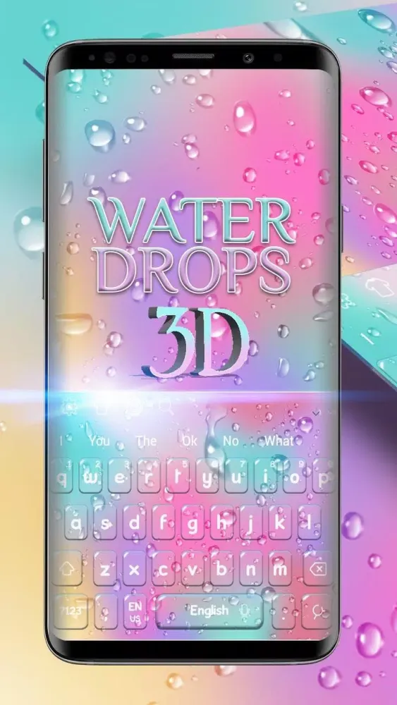 Rain Drops Live 3D Keyboard Screenshots