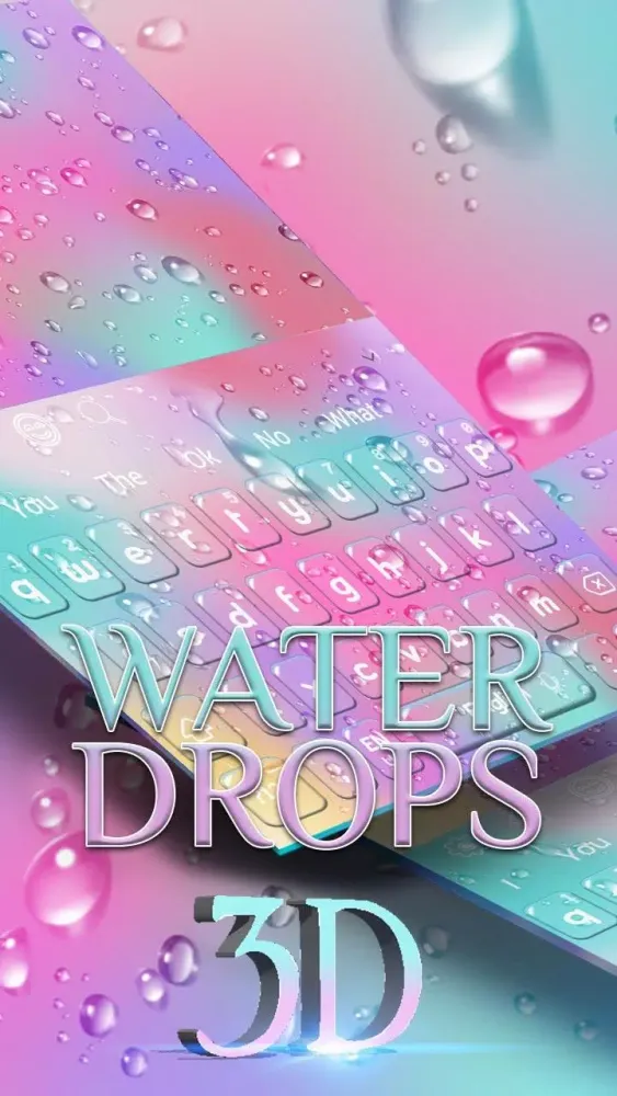 Rain Drops Live 3D Keyboard Screenshots