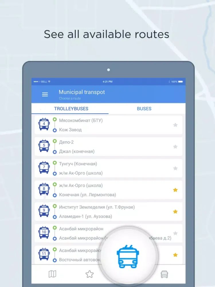Inobi Smart Public Transport iPad 应用截图