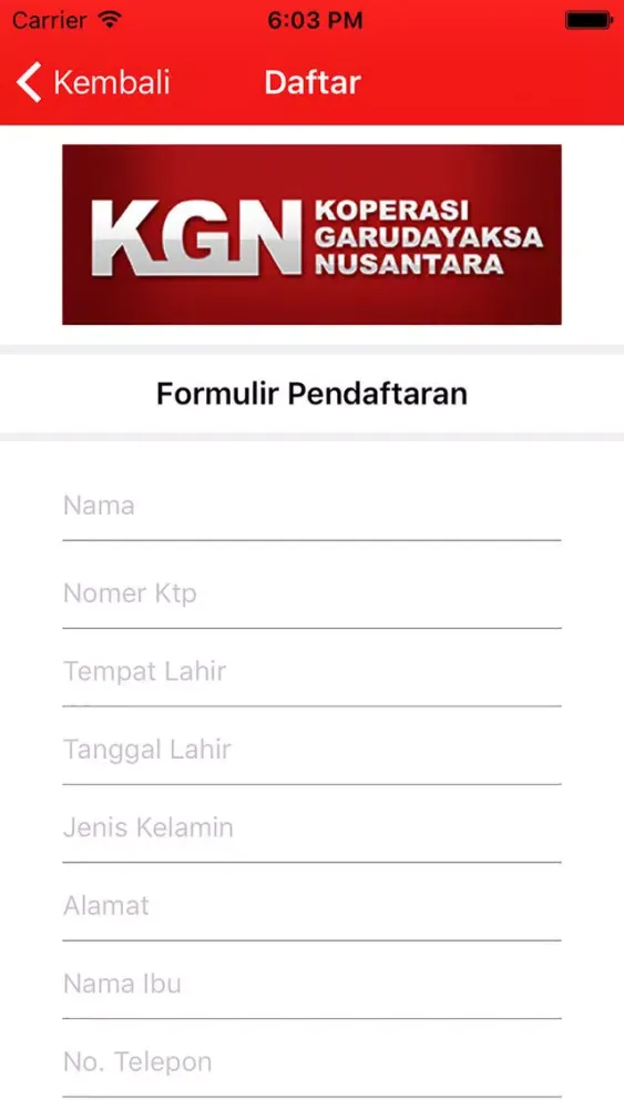 Koperasi Garudayaksa Nusantara应用截图