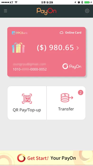 PayOn Online Card Screenshots