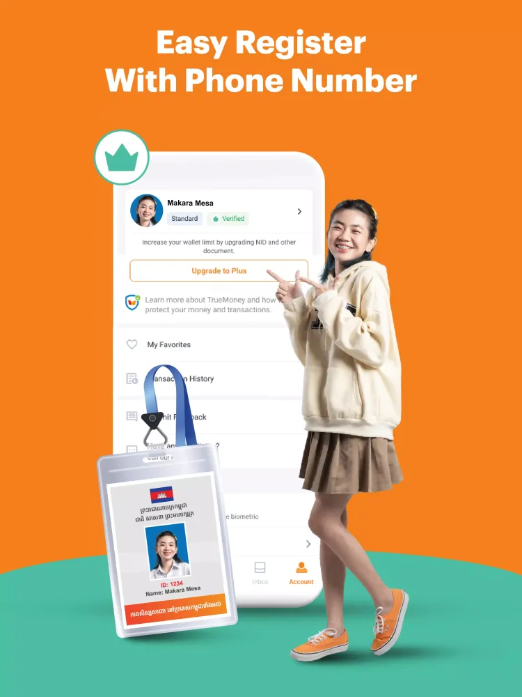 Zrzuty ekranu TrueMoney Cambodia