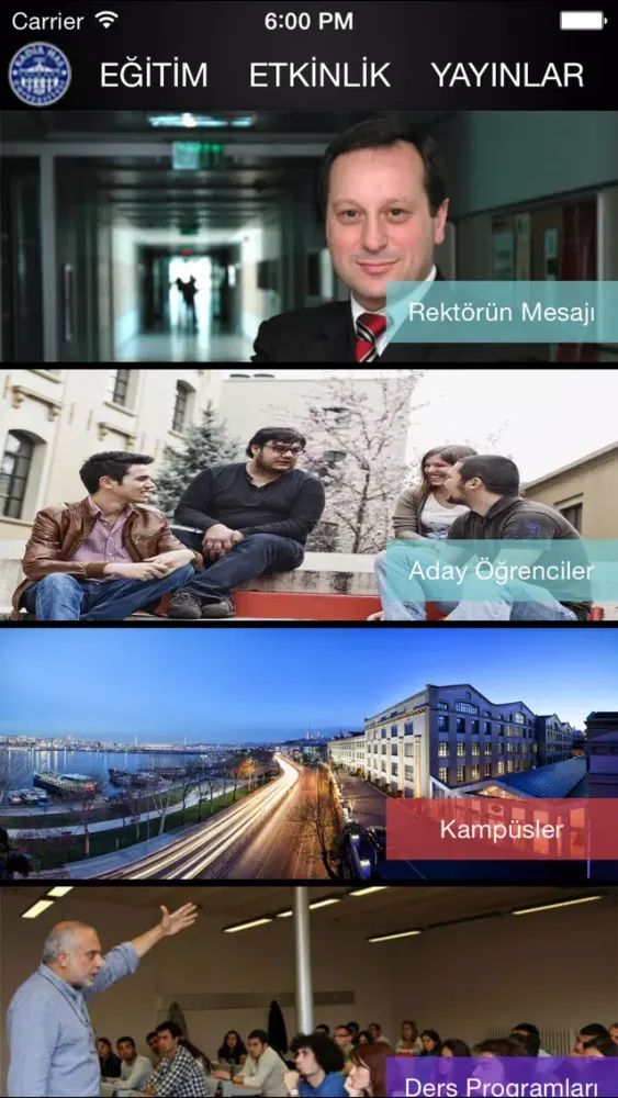 Kadir Has Üniversitesi应用截图