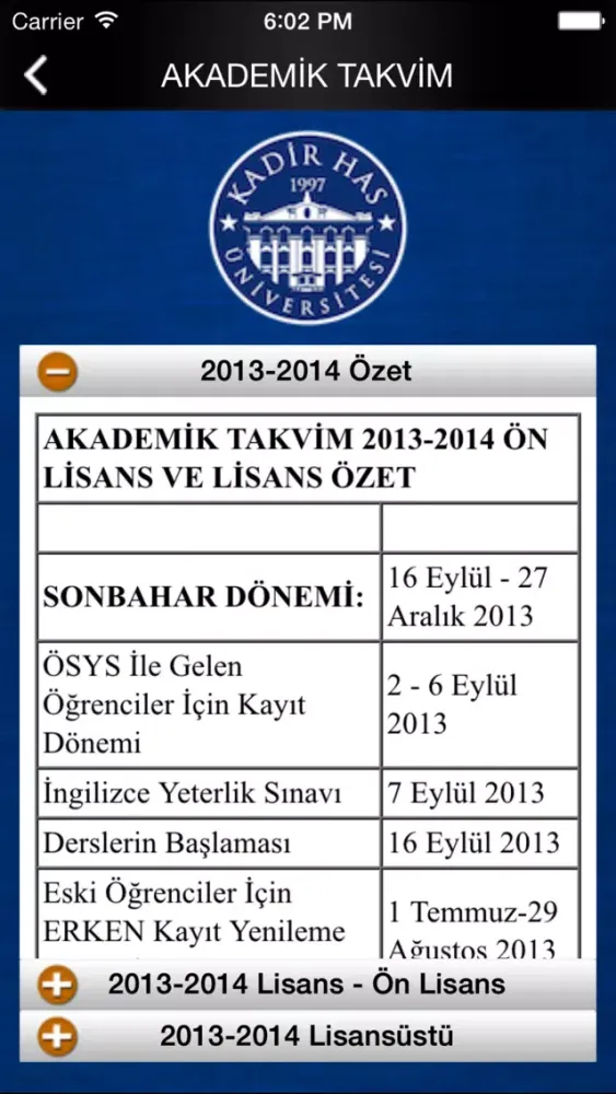 Kadir Has Üniversitesi应用截图