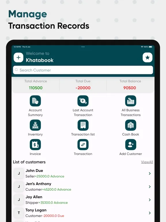 Zrzuty ekranu Khatabook - Credit Ledger Book iPad 