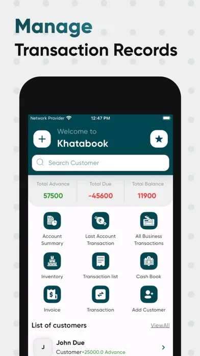 Zrzuty ekranu Khatabook - Credit Ledger Book