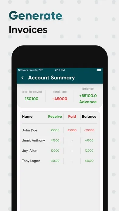 Zrzuty ekranu Khatabook - Credit Ledger Book