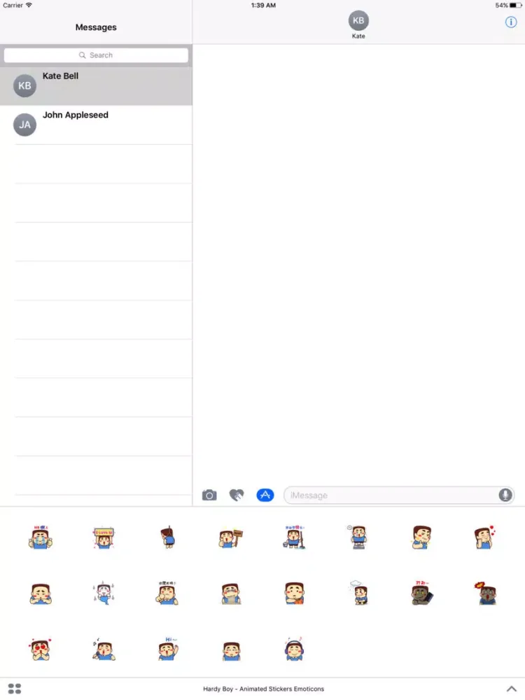 صور Hardy Boy - Animated Stickers Emoticons iPad 