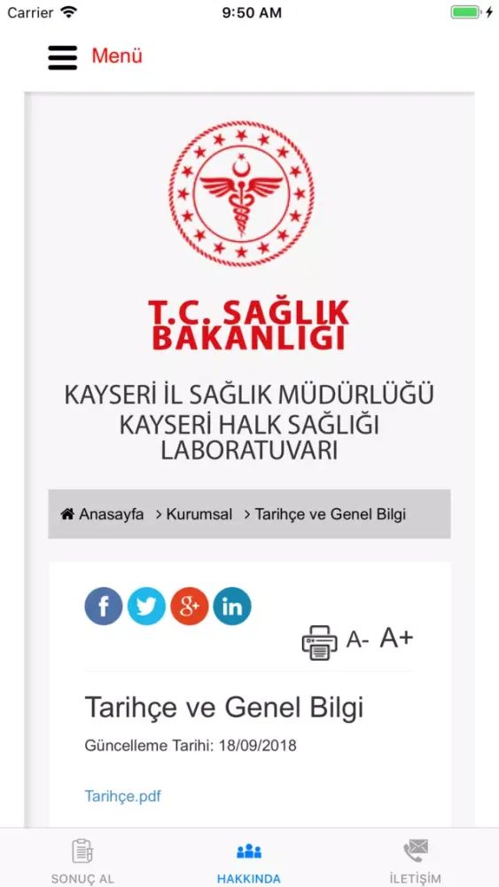 Captures d'écran de KHSL Lab. Sonuç
